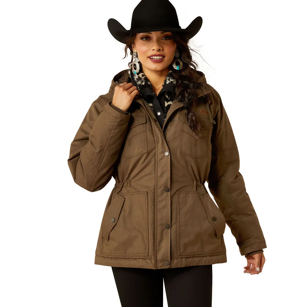 10052433 Ariat Women's Grizzly 2.0 Conceal Carry Parka - Banyon Bark