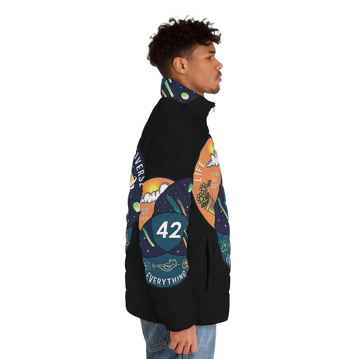 42 Answer to Life, Universe & Everything Puffer Jacket