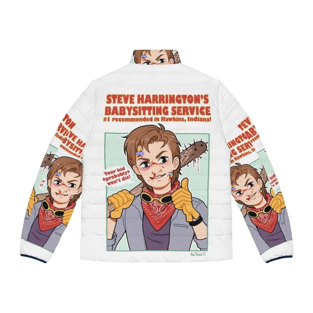 '80s-Inspired Steve Harrington Puffer Jacket: Babysitting in Style