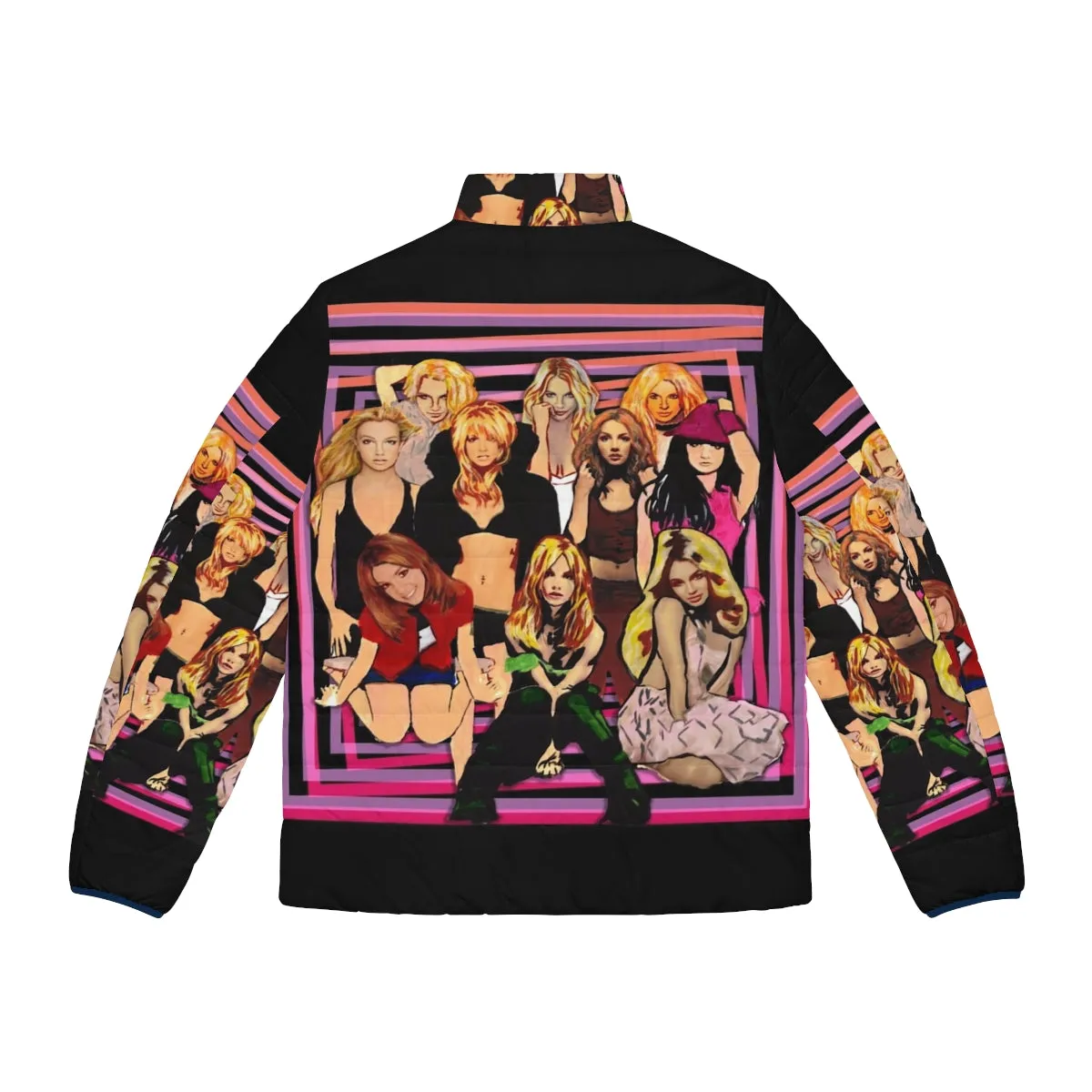 90s Pop Art Album Covers Puffer Jacket