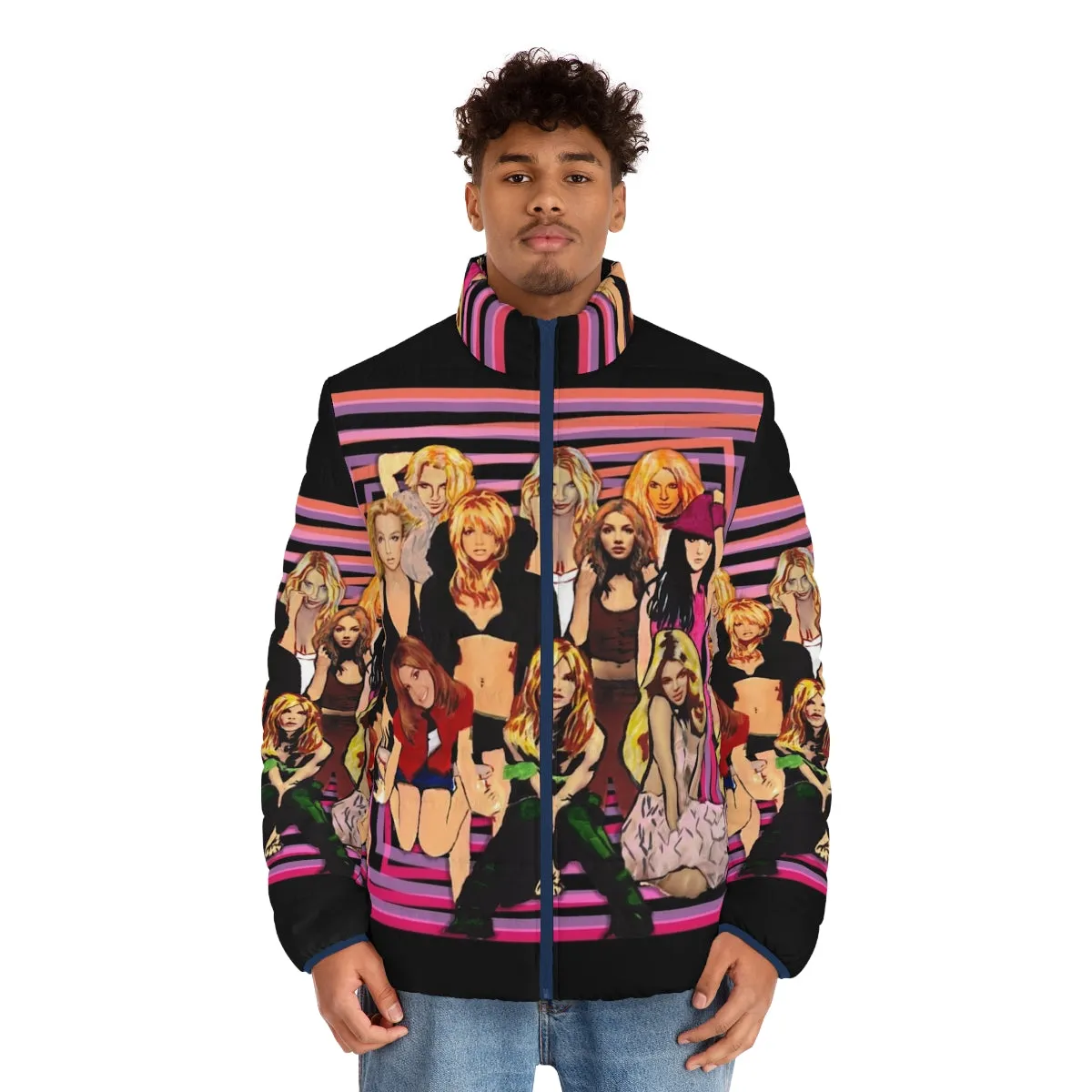 90s Pop Art Album Covers Puffer Jacket