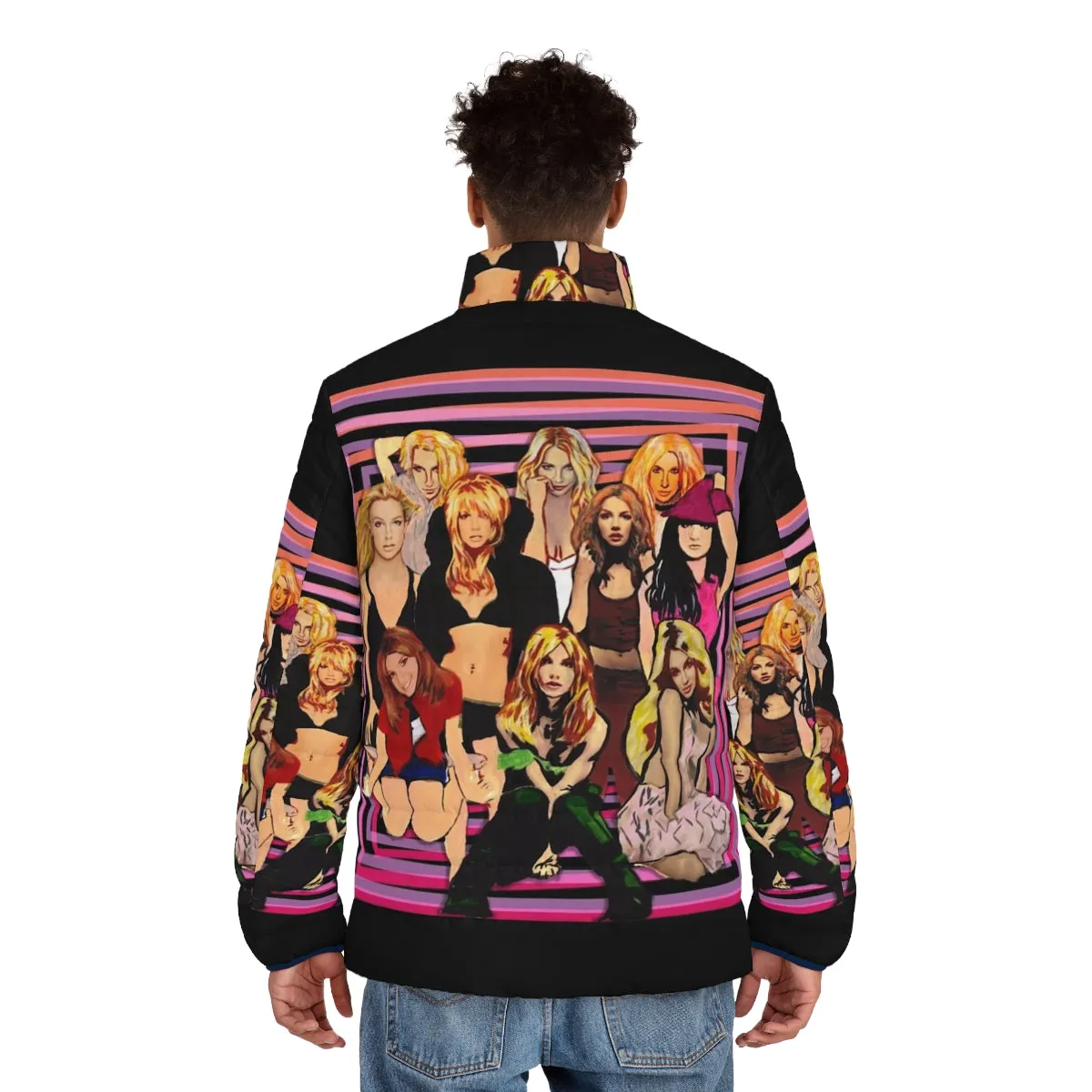 90s Pop Art Album Covers Puffer Jacket