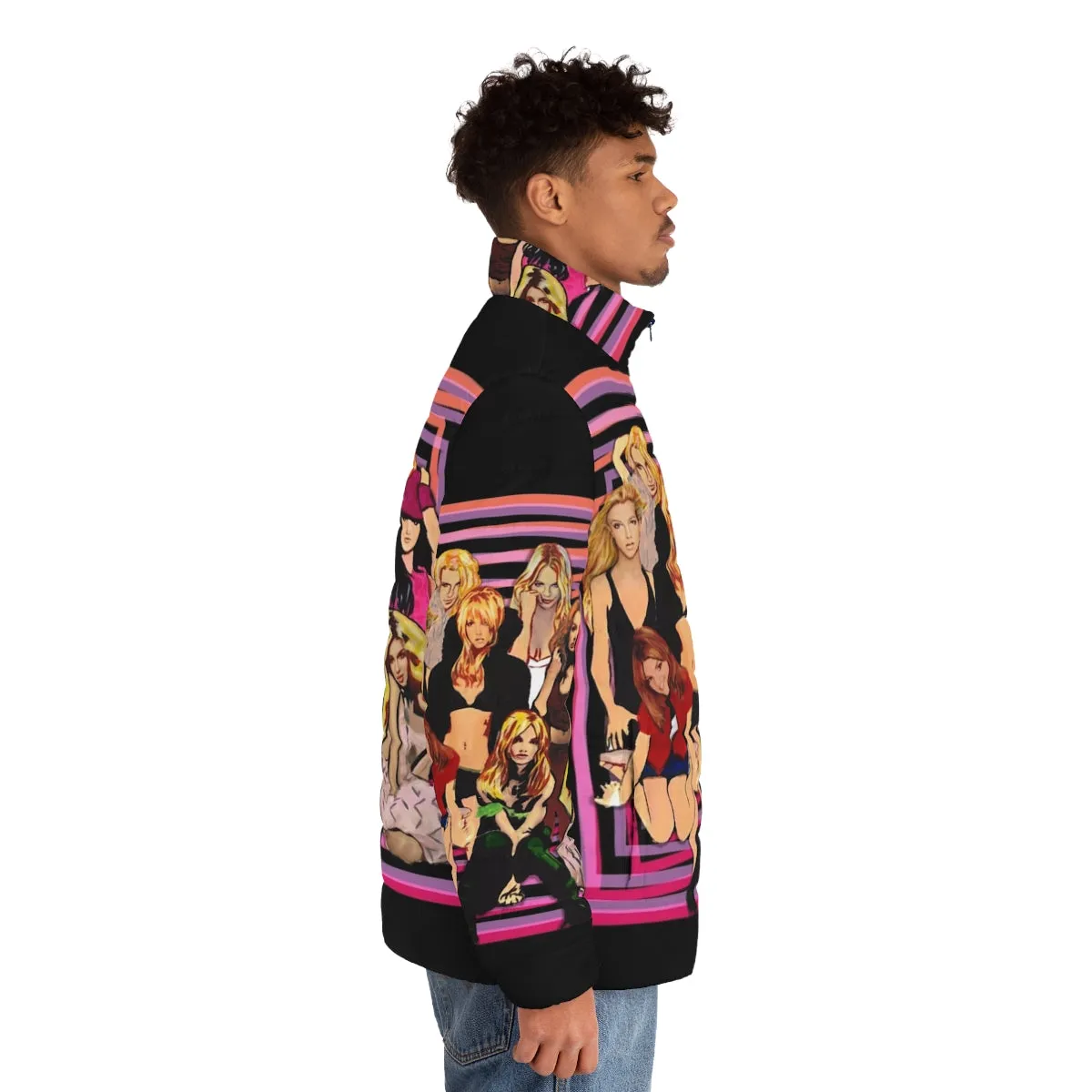 90s Pop Art Album Covers Puffer Jacket