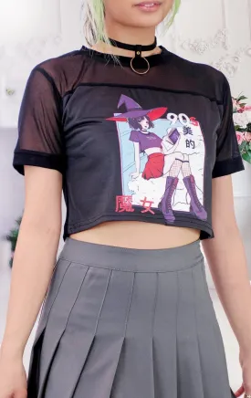 90's Witch Anime Cropped Top