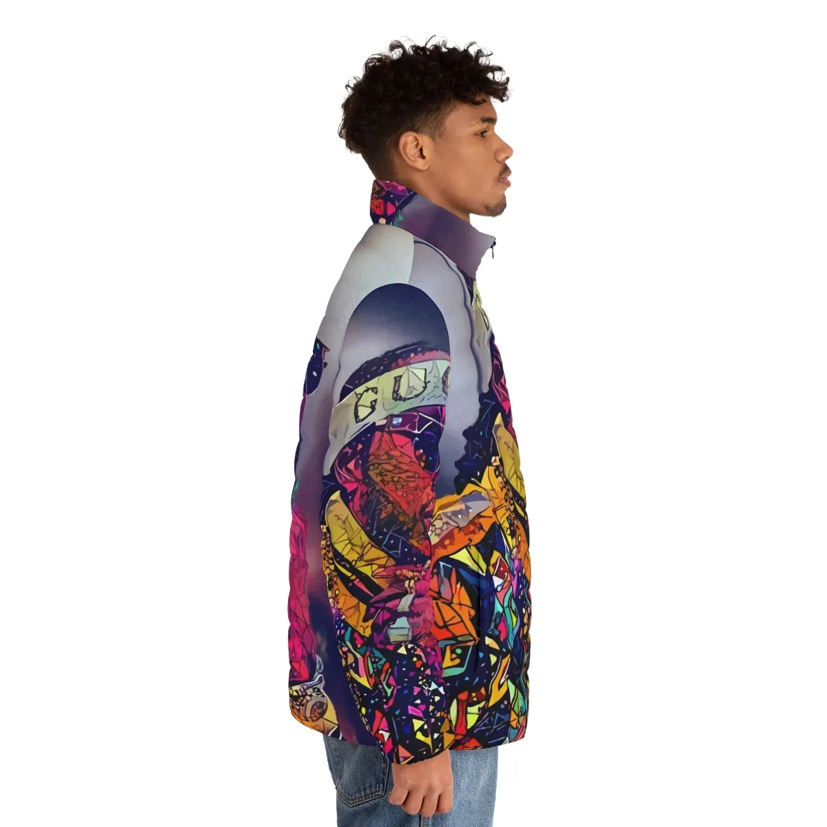 Abstract 2 Chainz Puffer Jacket | Stylish Trap Music Apparel