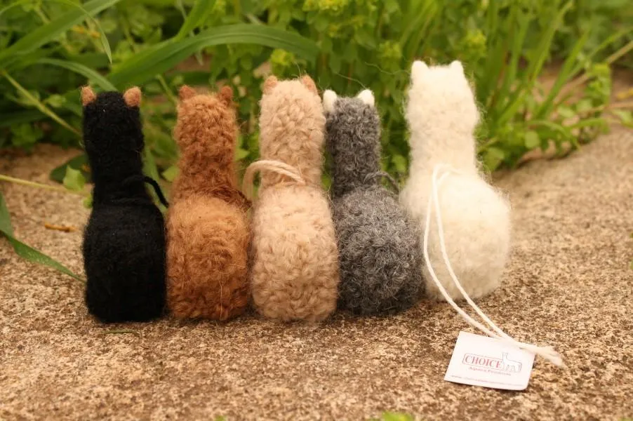 Alpacadorable Hand Made Baby Alpaca Ornaments