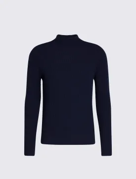 AlphaTauri Fluck Seamless 3D-Knit Cashmere-Blend Turtleneck Navy