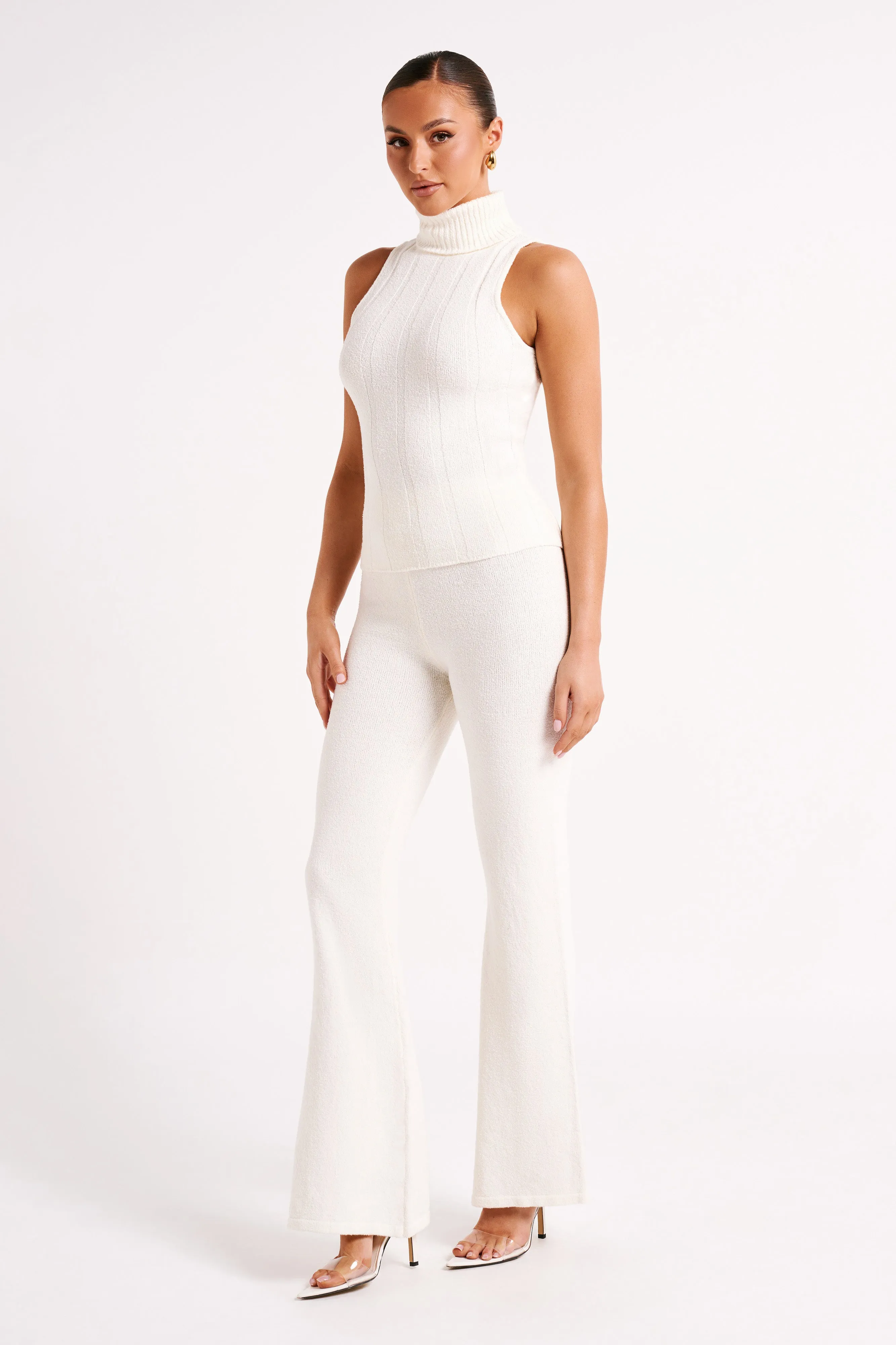 Angelina Knit Pants - Ivory