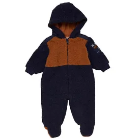 Baby Boys Teddy Fleece Pramsuit