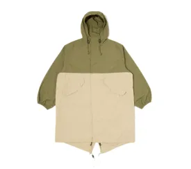 Beach Parka | Olive/Sand Recycled Poly Tech