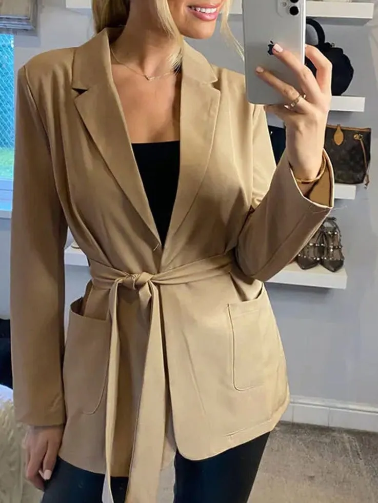 Black and Beige Women's Blazer