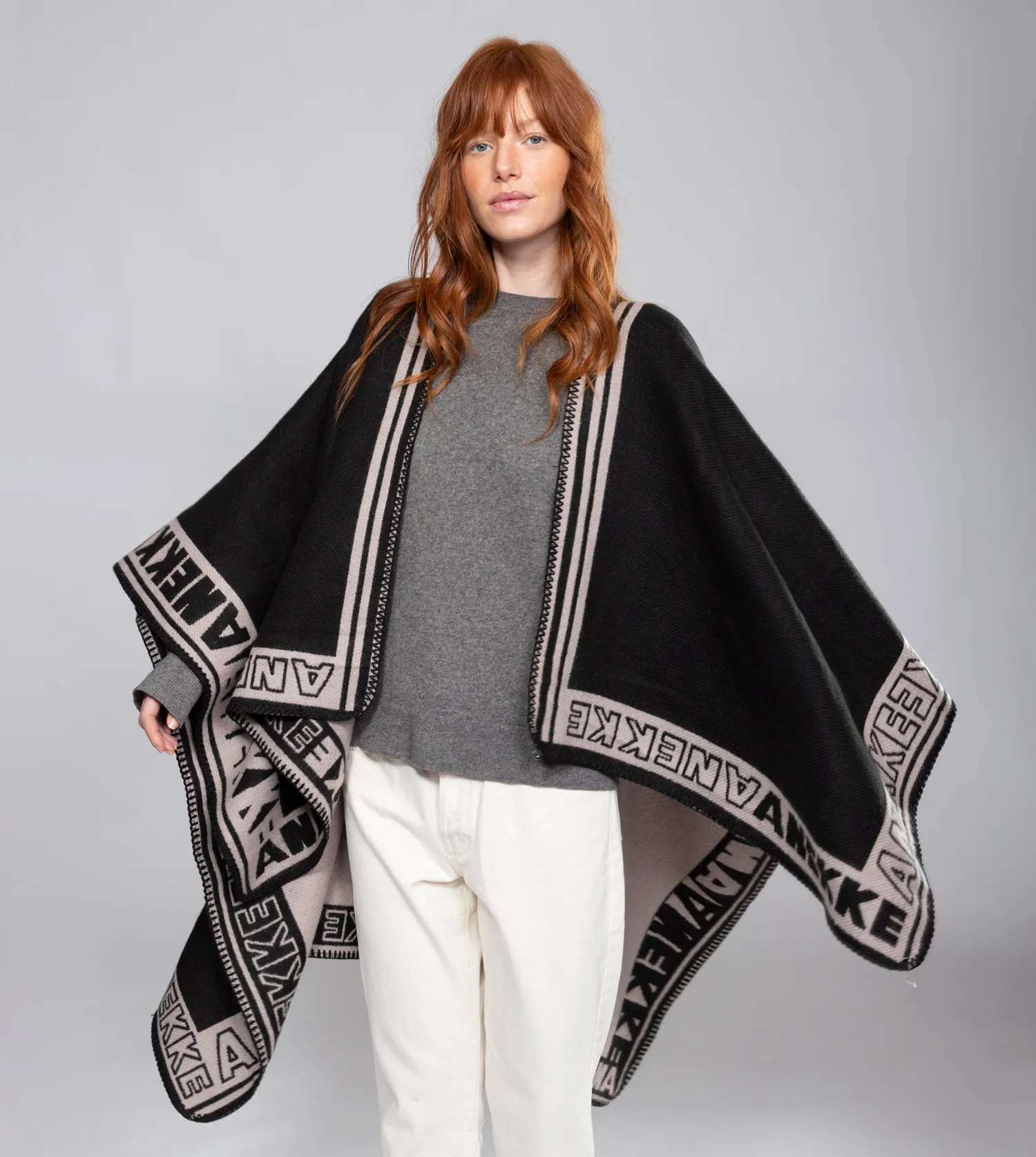 Black Shodō Poncho