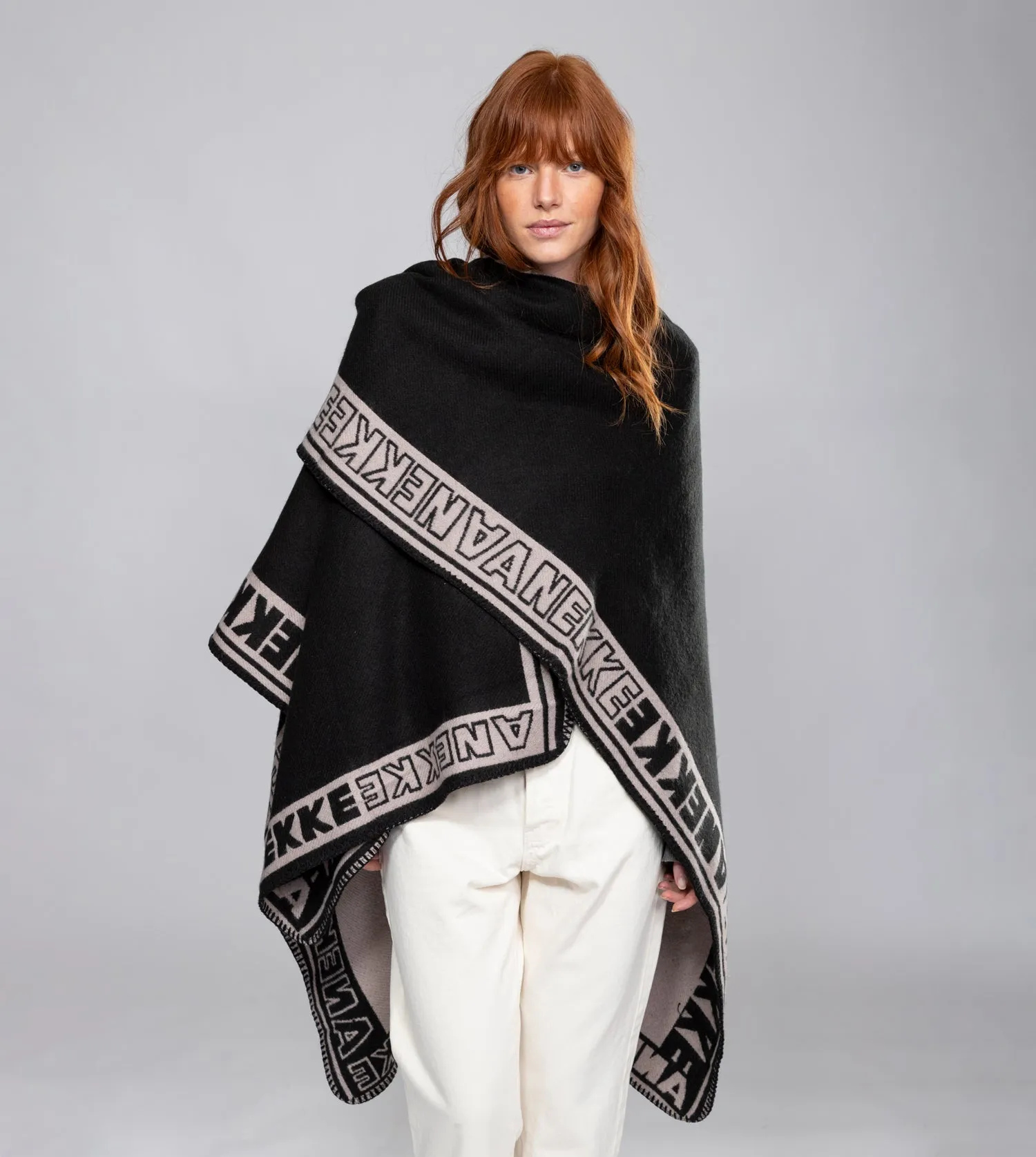 Black Shodō Poncho