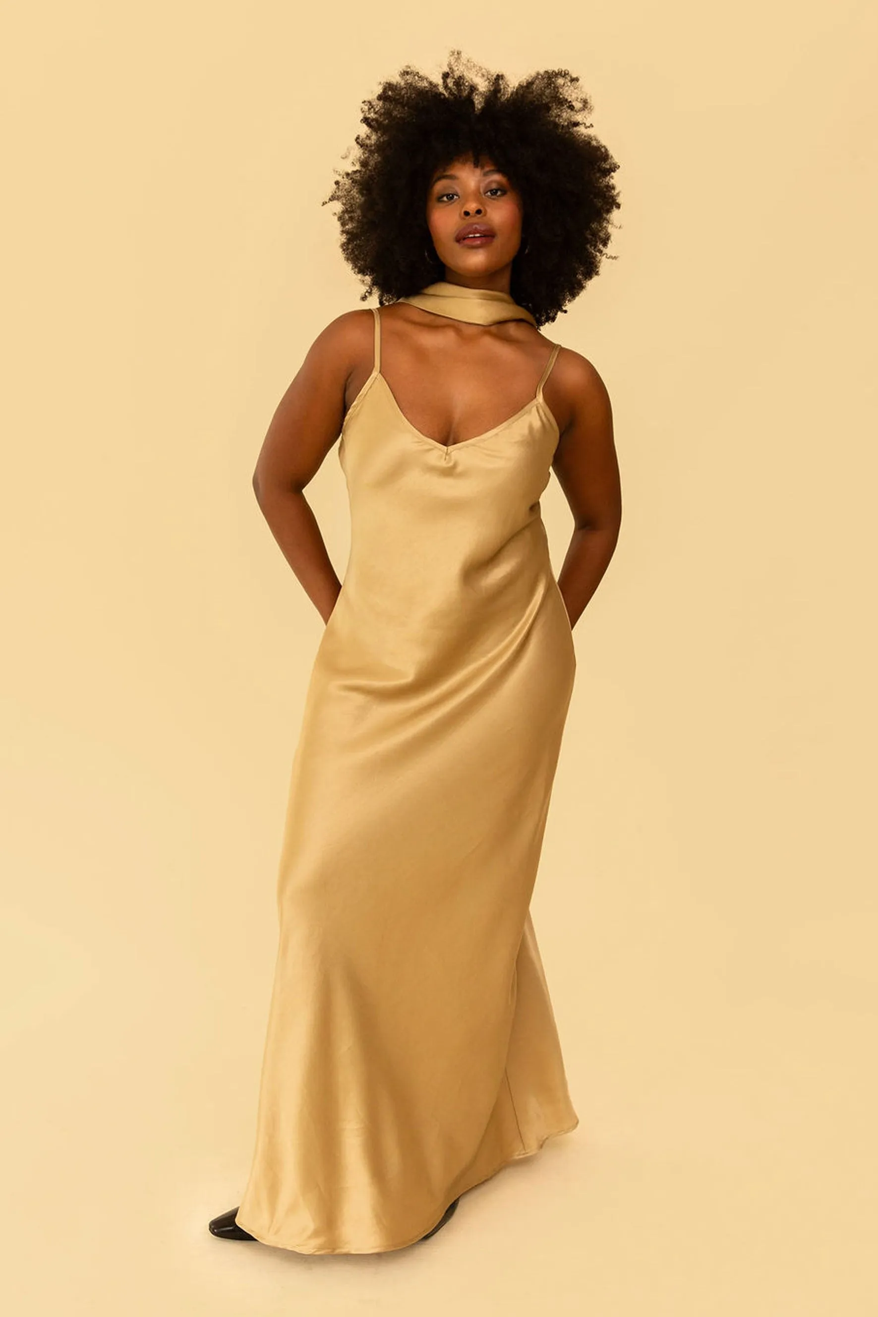 Bonnie Dress in Gold