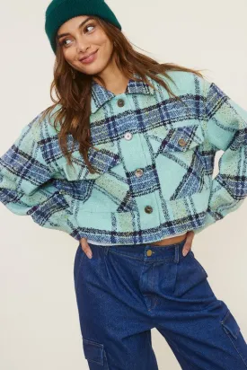 Cara Plaid Cropped Jacket