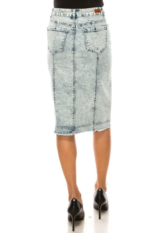 Clarinet Stone Denim Skirt