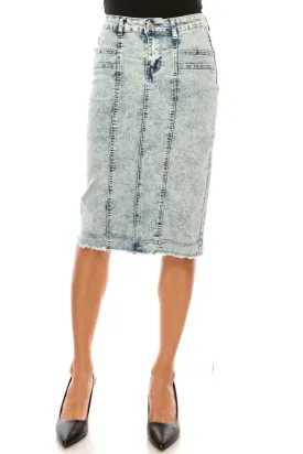 Clarinet Stone Denim Skirt