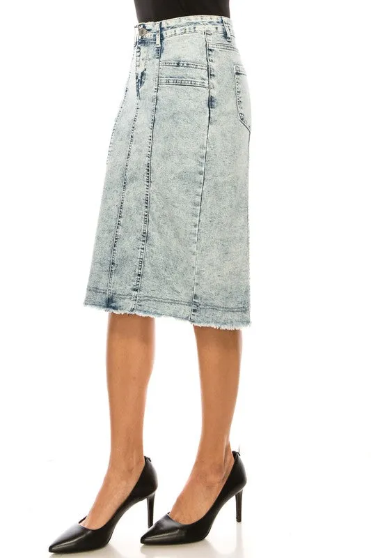 Clarinet Stone Denim Skirt