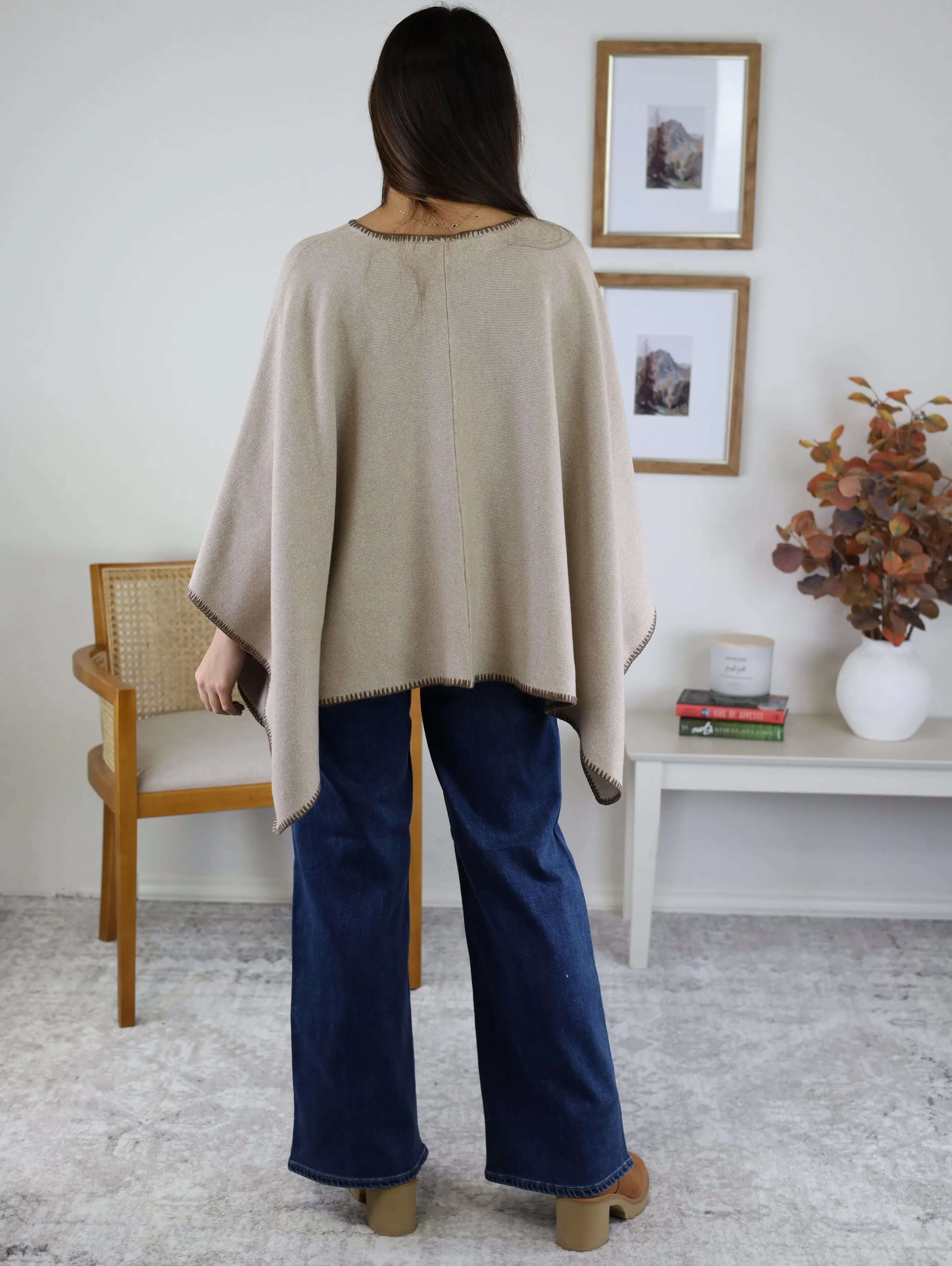 Clarisse Knit Poncho