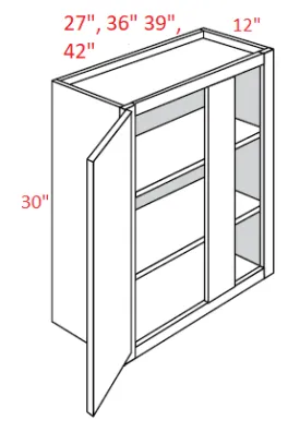 EB10-WBC36/3930 Elegant White Assembled Wall Blind Corner Cabinet