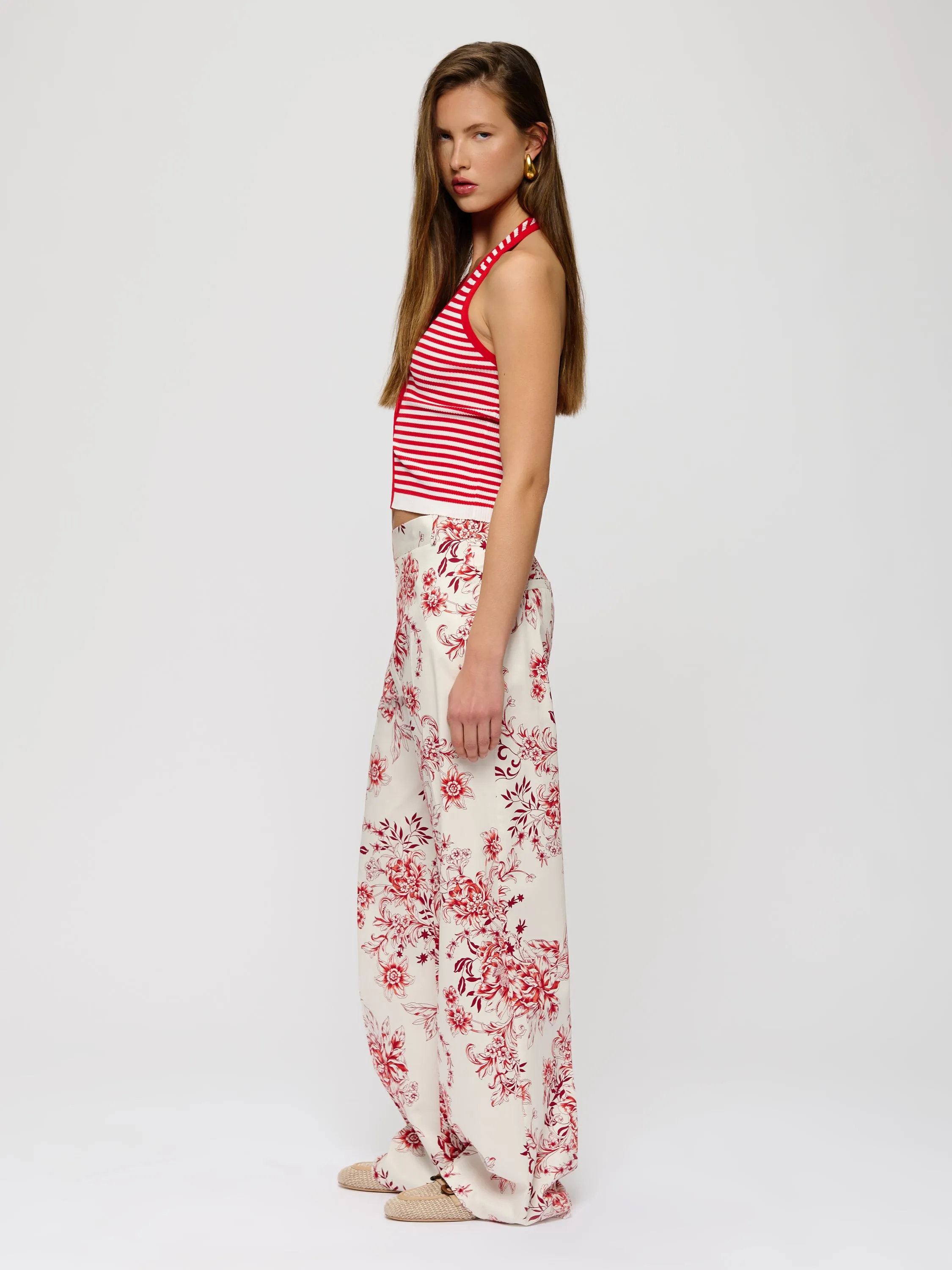 Floral Tailored Trousers