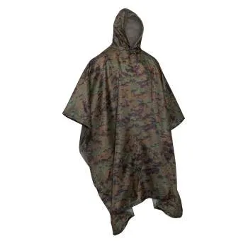 GI Type Military Rip-Stop Poncho