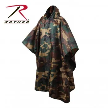 GI Type Military Rip-Stop Poncho