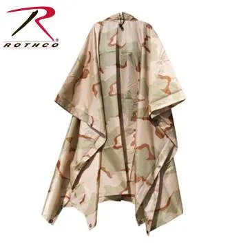 GI Type Military Rip-Stop Poncho