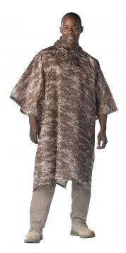 GI Type Military Rip-Stop Poncho