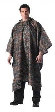 GI Type Military Rip-Stop Poncho