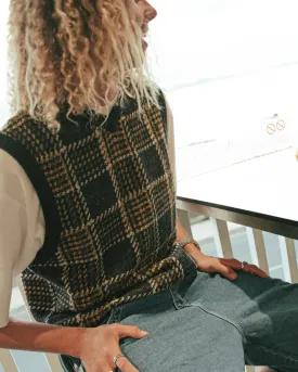 Hairy Mclary Plaid Knit Vest