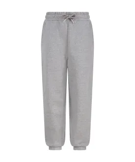 Kids sustainable fashion cuffed joggers | Heather Grey