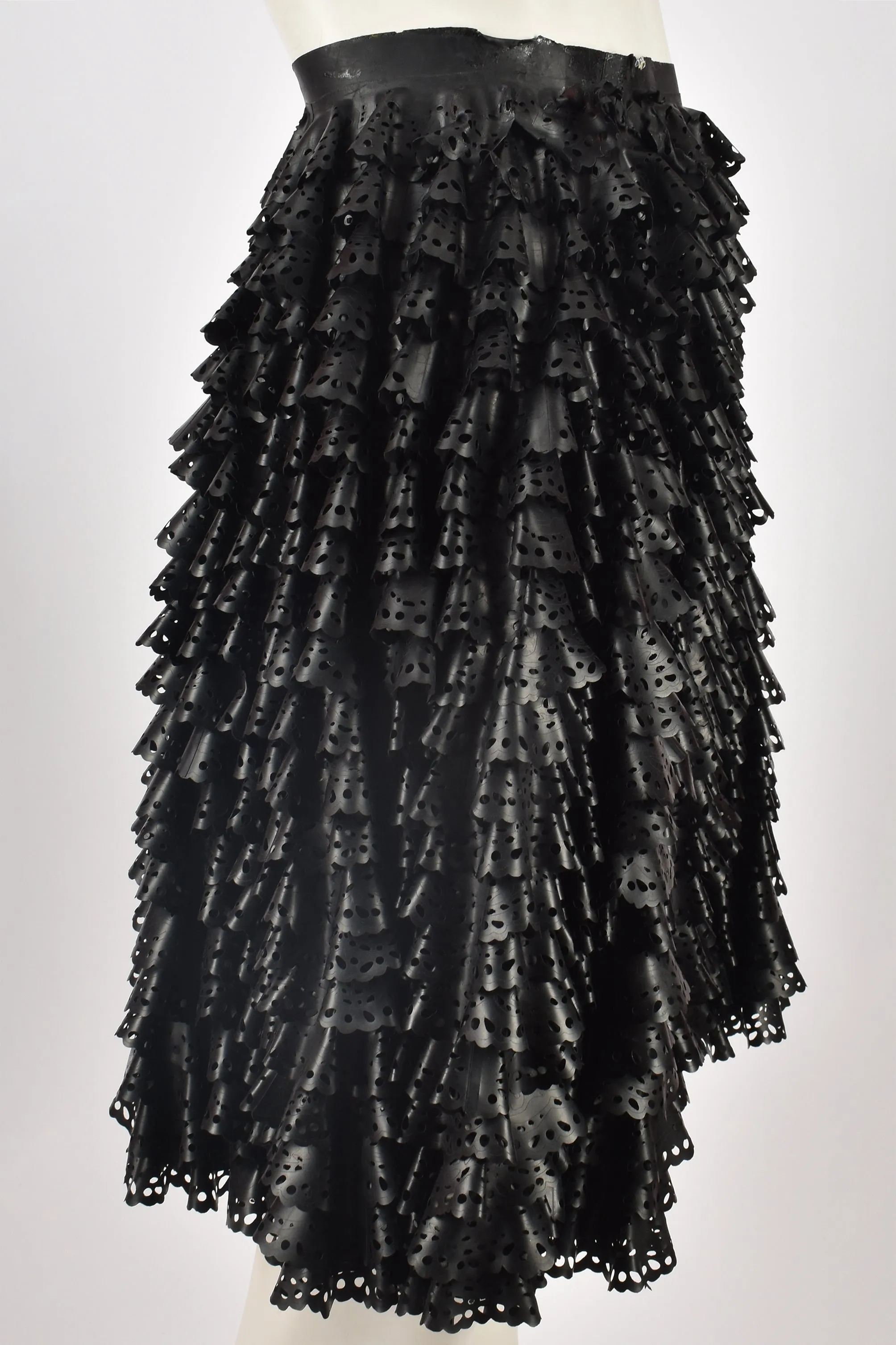 MEADHAM KIRCHOFF RUBBER BLACK SKIRT