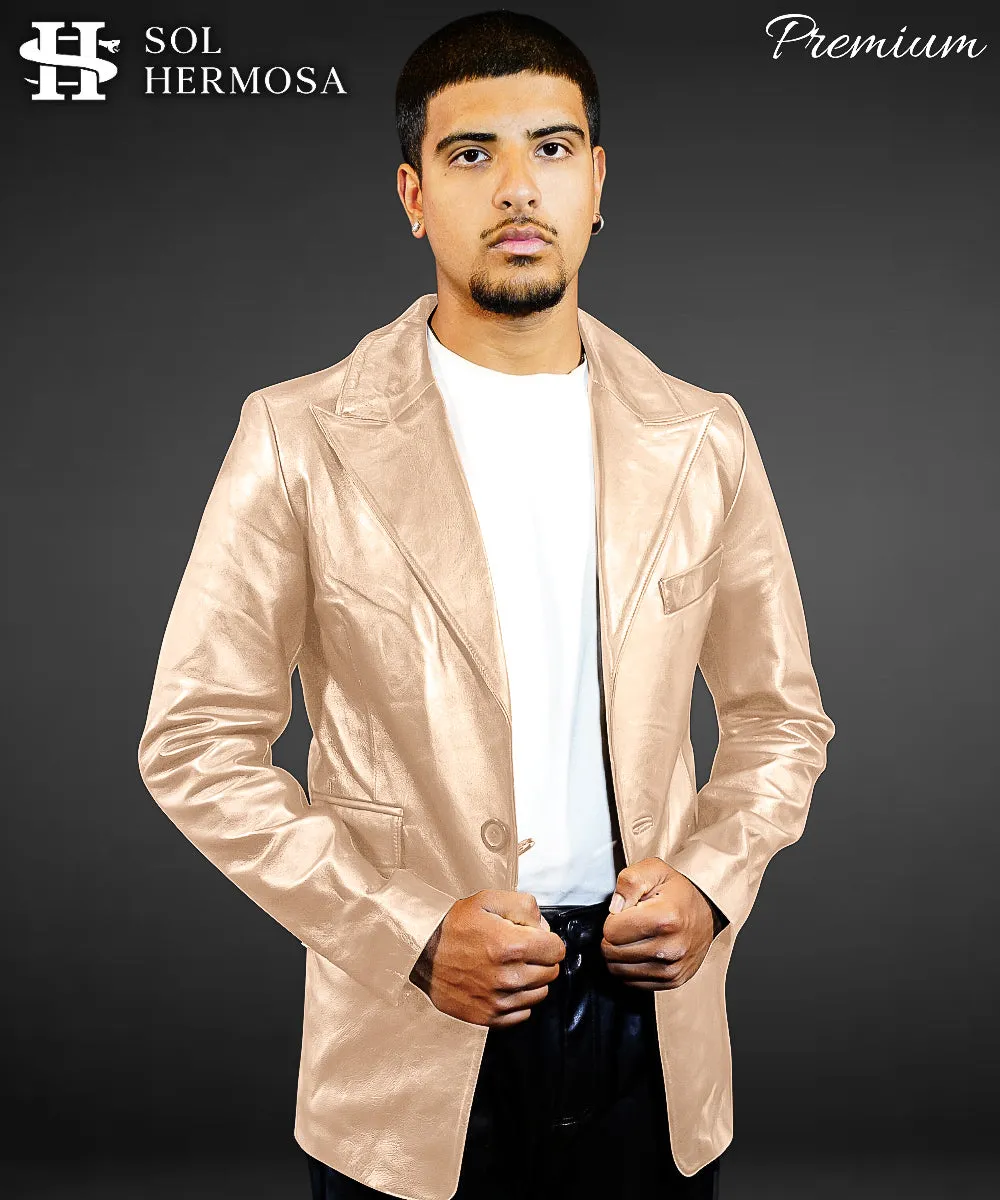 Men's Real Leather Blazer - Fernandez