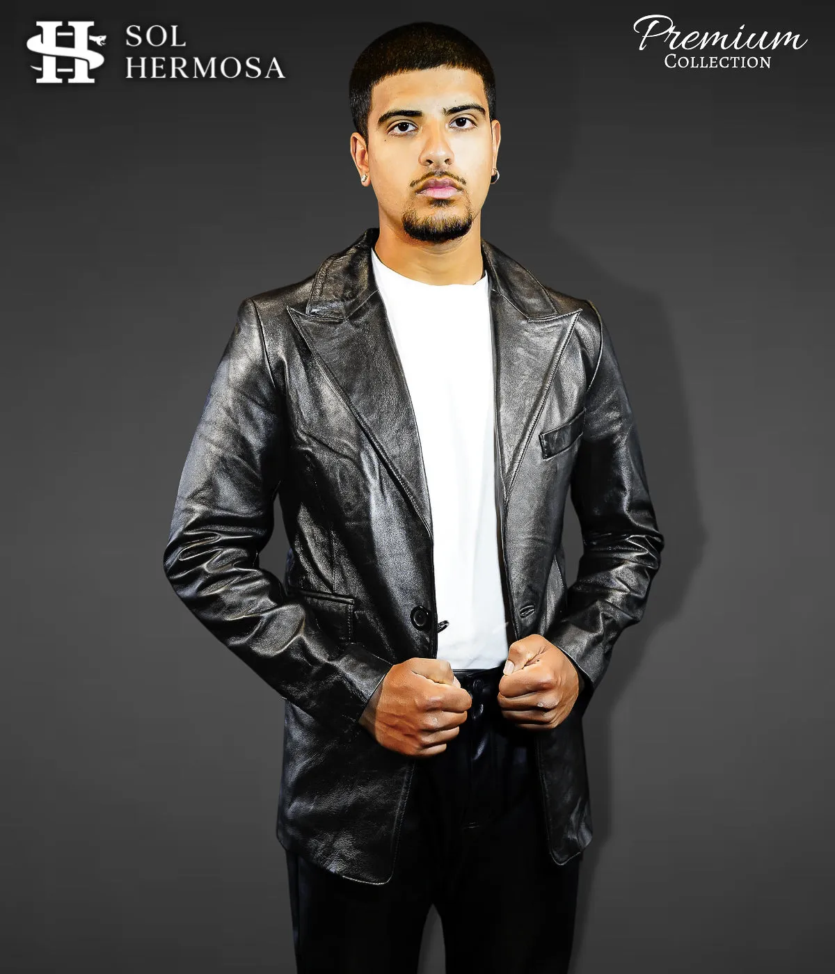 Men's Real Leather Blazer - Fernandez