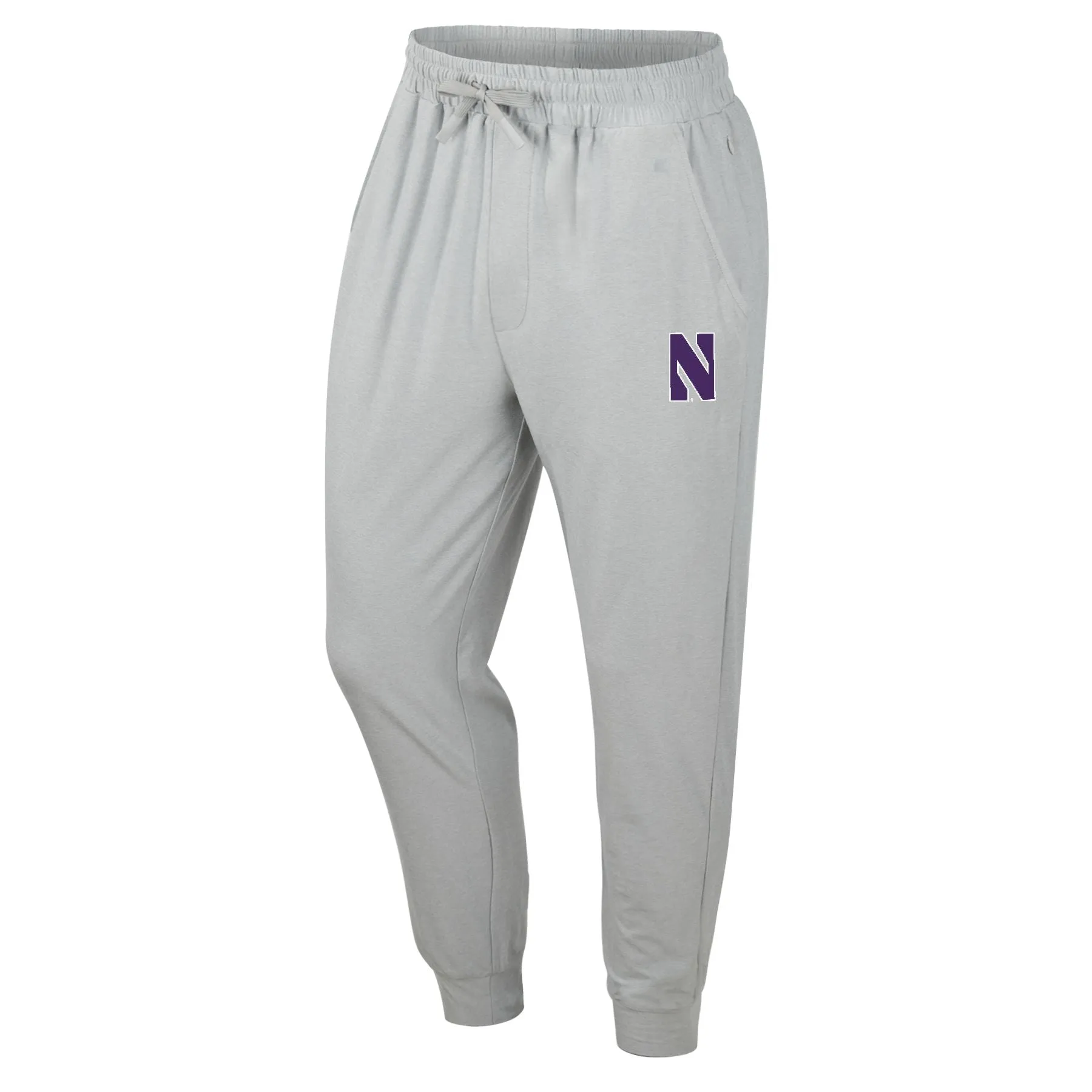 Northwestern Wildcats Men's Light Grey Logo Joggers