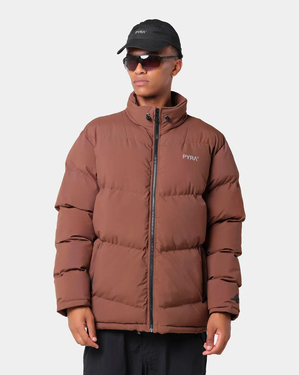 PADDED PUFFA JACKET BROWN