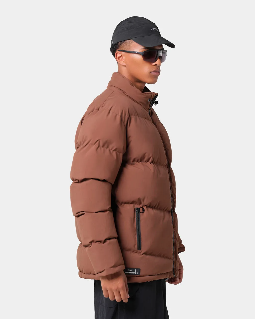 PADDED PUFFA JACKET BROWN