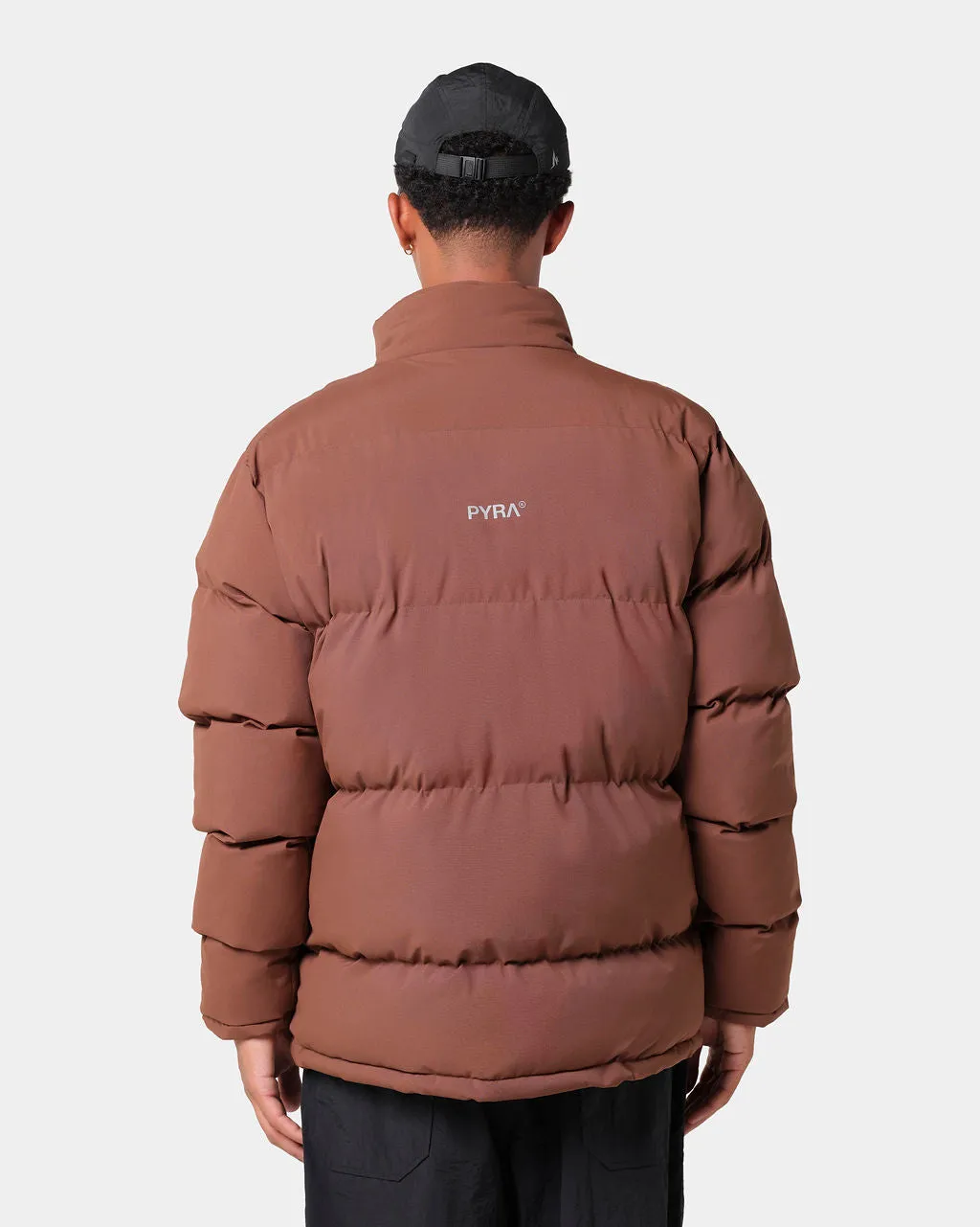 PADDED PUFFA JACKET BROWN