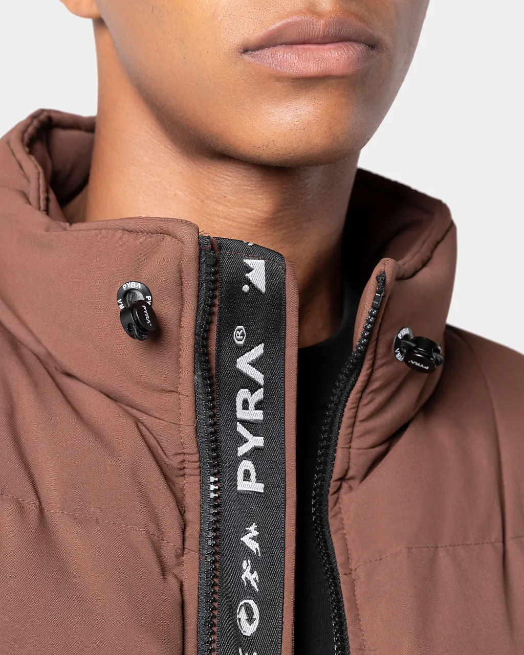 PADDED PUFFA JACKET BROWN