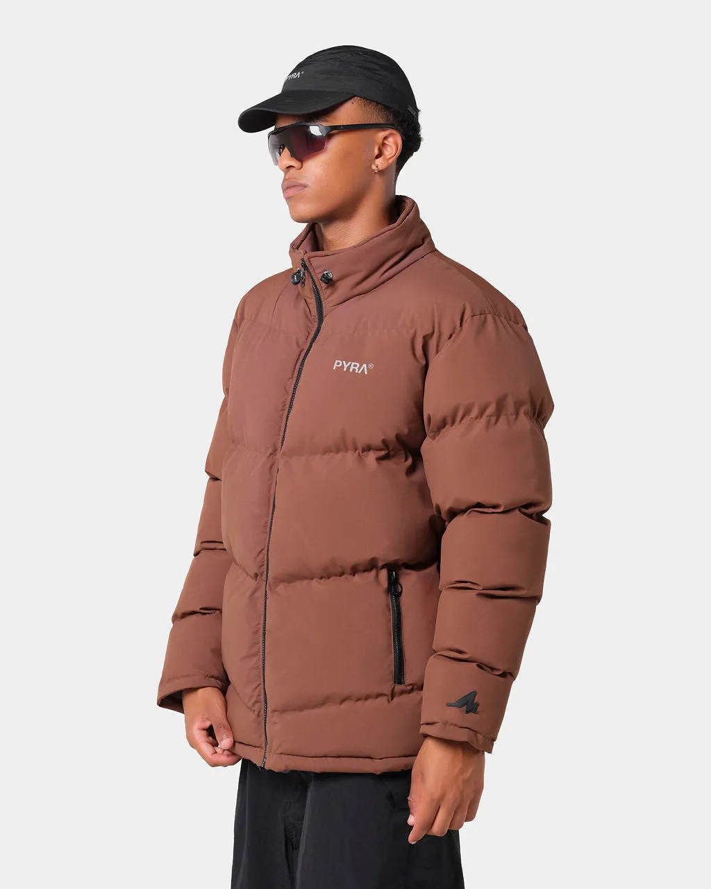 PADDED PUFFA JACKET BROWN