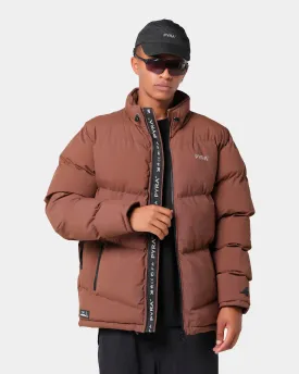 PADDED PUFFA JACKET BROWN