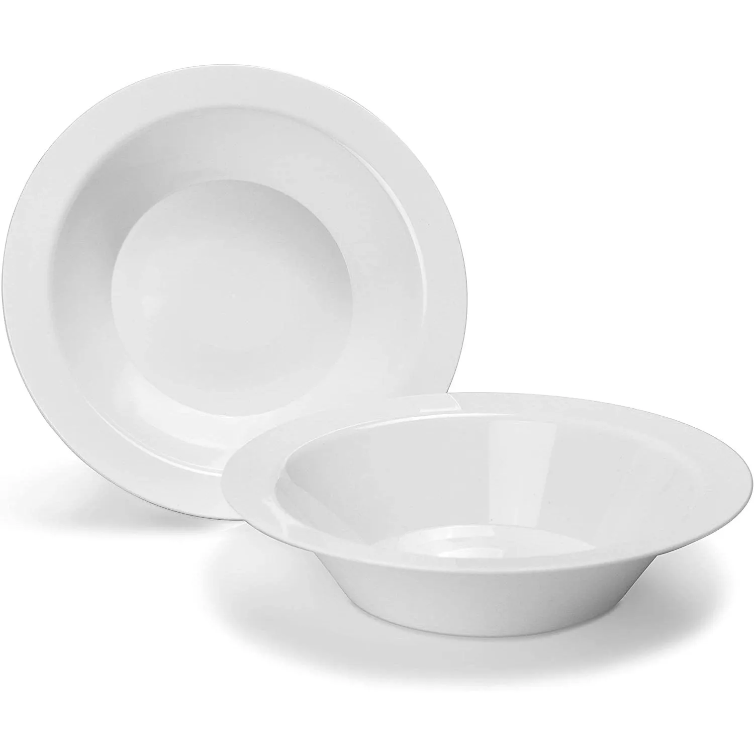 "BULK" Magnificence Heavyweight 5oz Plastic Bowls Value Pack White Pearl