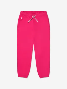 Ralph Lauren Girls Logo Joggers in Pink