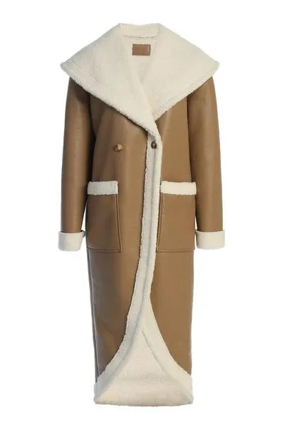 Reversible sherpa teddy coat