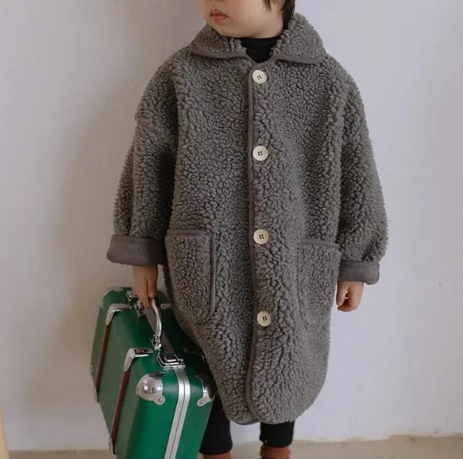 Ru Cosy Soft Teddy Coat (Grey)