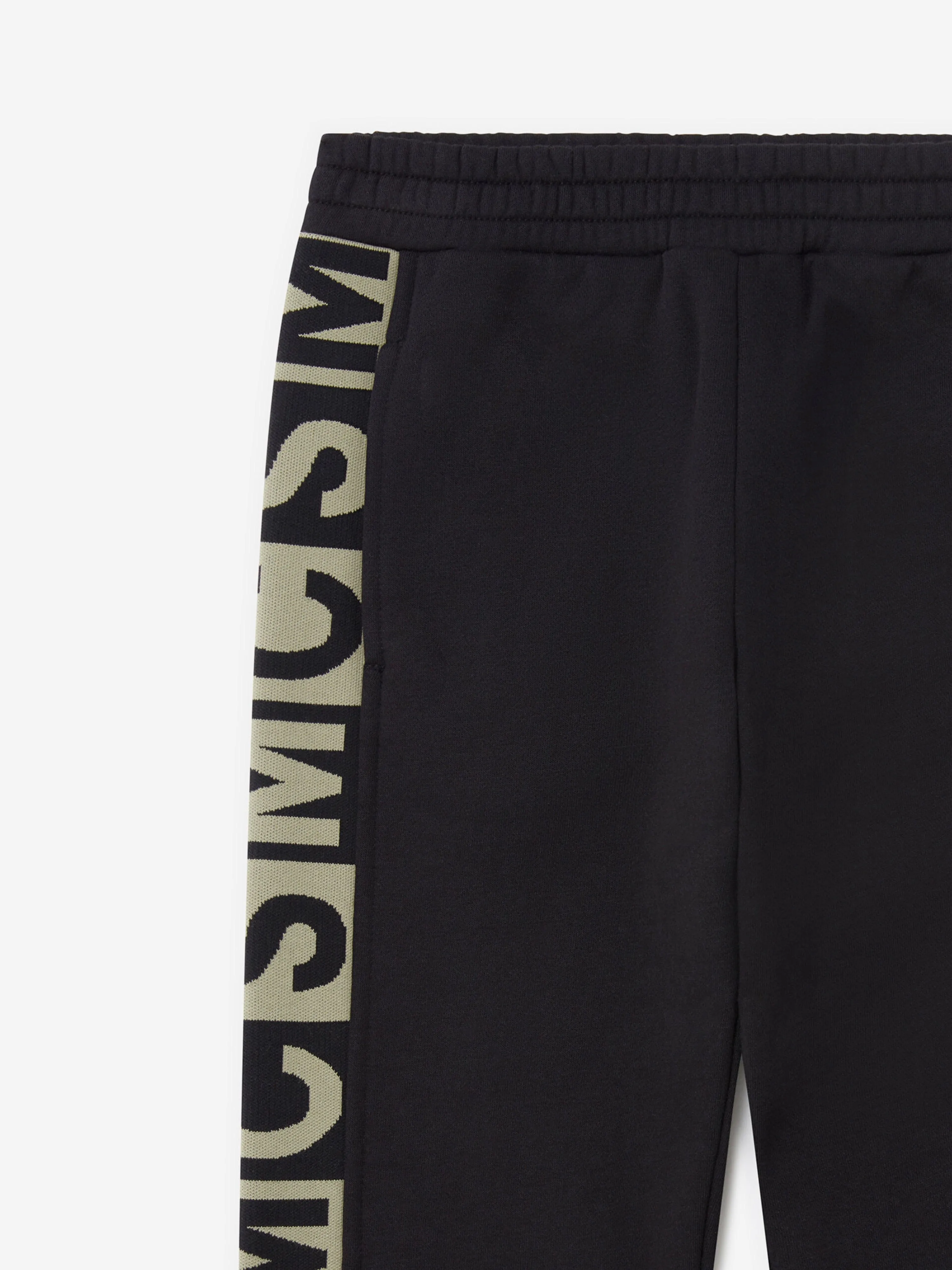 Stella McCartney Boys Logo Block Joggers in Black