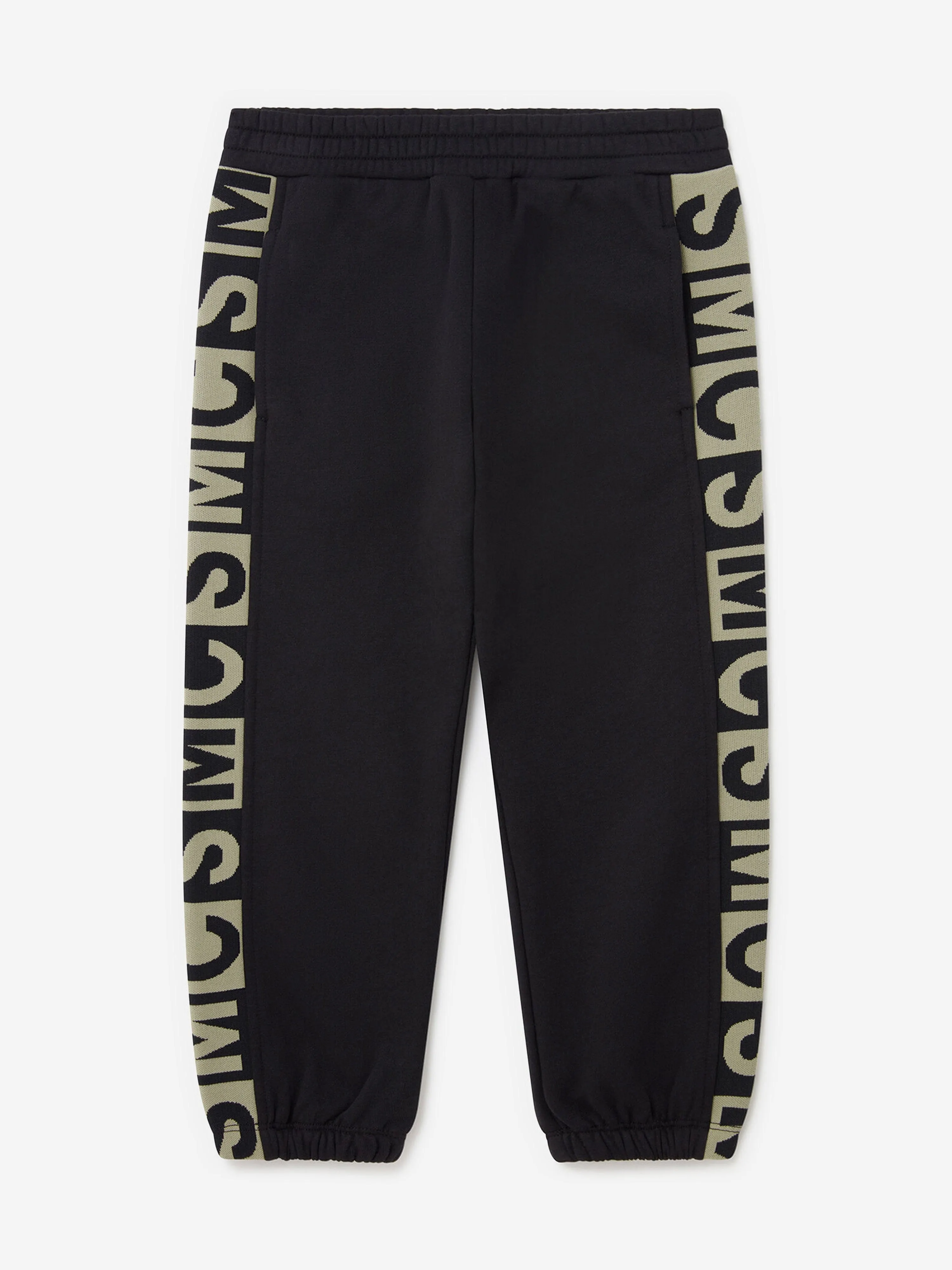 Stella McCartney Boys Logo Block Joggers in Black