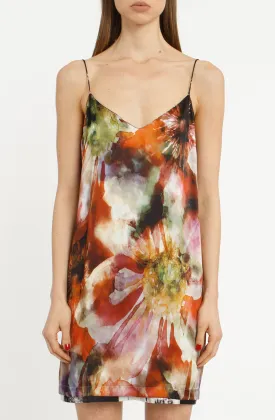 The Reversible Silk Slip   Hothouse Floral | Venom Black