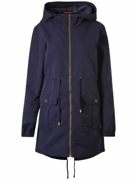 Tokyo Laundry Perla navy blue parka jacket